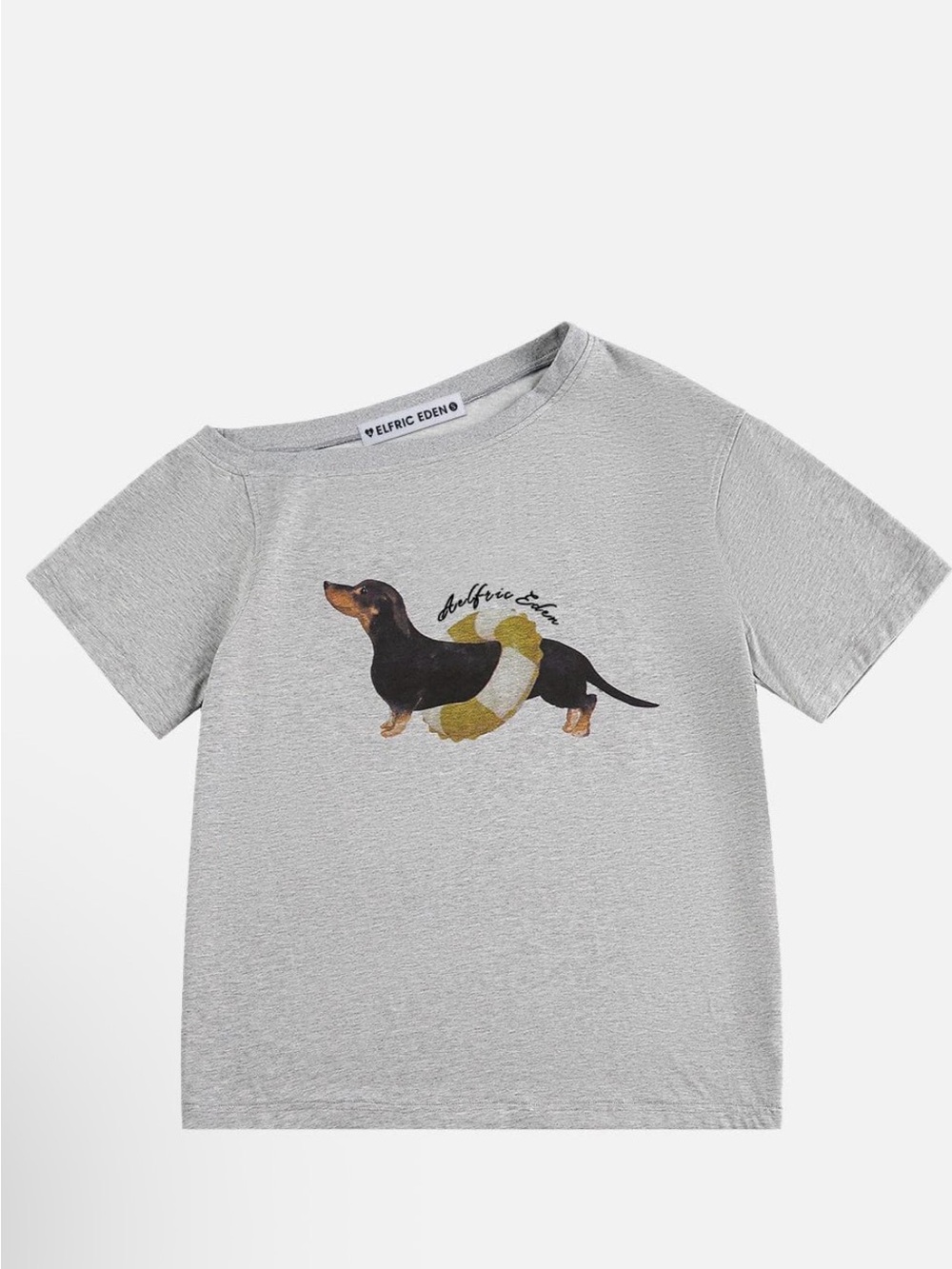 Aelfric Eden Light Grey Dachshund Graphic Tee